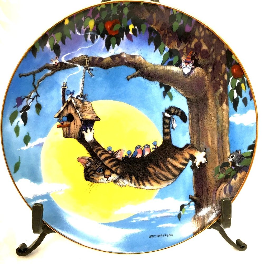 Gary Patterson Comical Cats Collector Plate